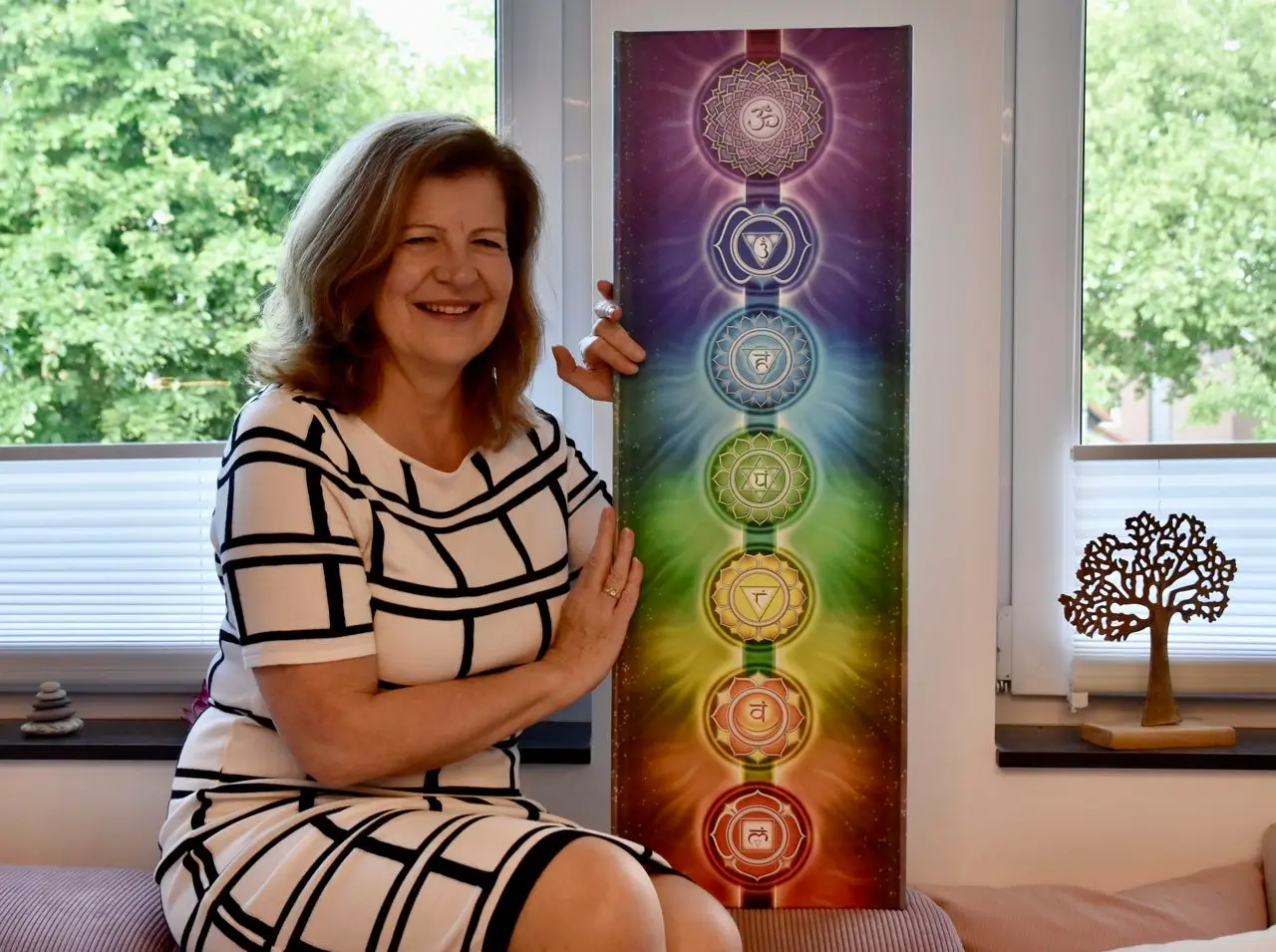 Christine Reise mit Chakrenbild